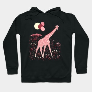 Pink giraffe Hoodie